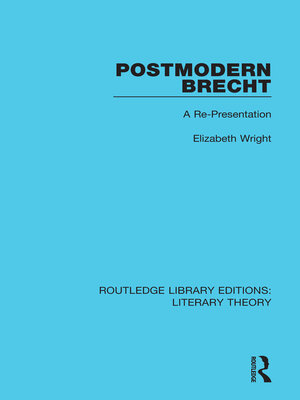 cover image of Postmodern Brecht